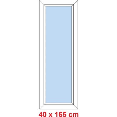 Soft Plastové okno 40x165 cm FIX neotevíravé Bílá