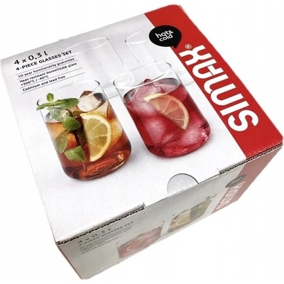 Simax Sklenice na drinky 4 x 300 ml