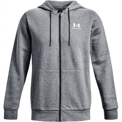 Under Armour UA Essential Fleece FZ Hood-GRY-1373881-012 Šedá