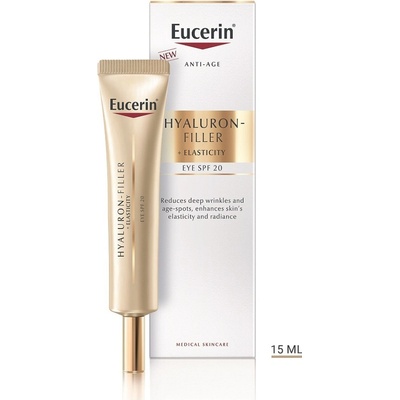 Eucerin Hyaluron-Filler + Elasticity oční krém SPF20 15 ml – Zboží Dáma