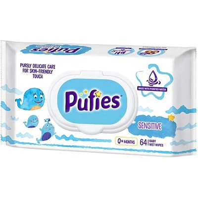 Pufies Мокри кърпи Sensitive 64 бр