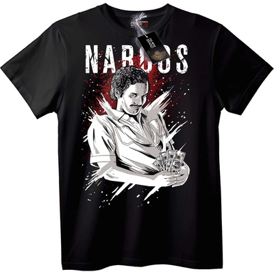 NOONEBRAND Тениска Narcos - 7XL, White