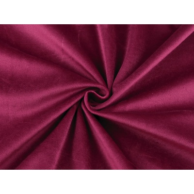 Samet / velvet hladký šíře 280 cm, střední, 4 (245 g/m²) vínová