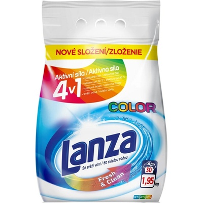 Lanza Fresh & Clean Color prací prášek 1,95 kg 30 PD