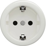 Kliklap - Ретро домашен контакт SCHUKO 230V/16A без рамка, керамичен, бял (KA0106)
