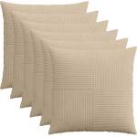vidaXL Калъфка за възглавница 6 бр. ALMELO Таупе 70 x 70 cm кордурой (915612)