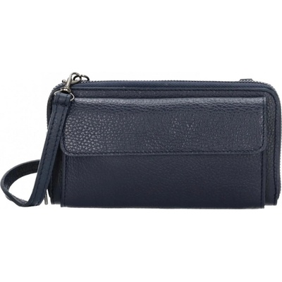 Pouzdro Charm London Malá kožená kabelka L626-002 modré moderní psaníčko