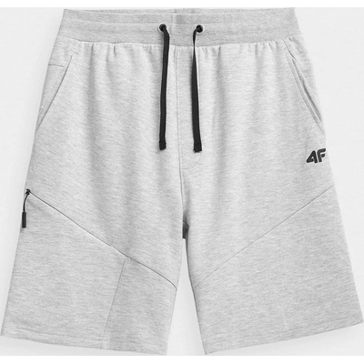 4F kraťasy SKMD013 cold light grey melange šedé