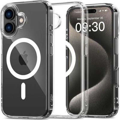 Tech-Protect Magsafe Калъф за iPhone 16, Tech-Protect Hybrid FlexAir Clear Case, Прозрачен (5906302311460)