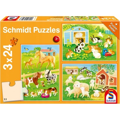SCHMIDT Přátelé ze statku 3 × 24 dílků