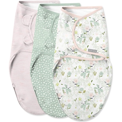 Ingenuity Пелена за повиване Ingenuity - SwaddleMe, Peekaboo Panda, 3 броя (59023)