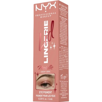 NYX Professional Makeup Lid Lingerie Eye Pigment Oční stíny Světle hnědá 6 ml