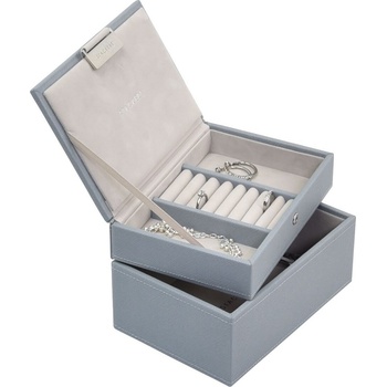 Stackers Ковчеже за бижута Stackers двойно минi сивкавосиньо (73896)