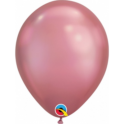 Balónek Qualatex CHROME 18cm růžový