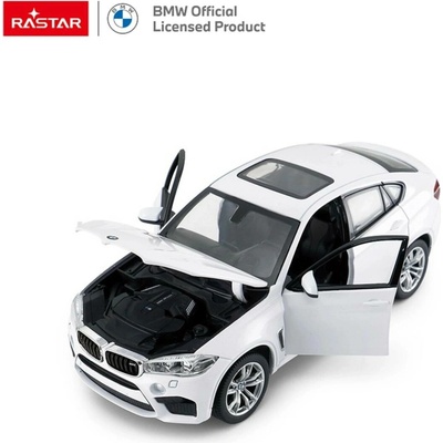 Autíčko kovové BMW X6M RASTAR bílé 1:24