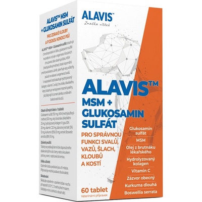 Alavis MSM Glukosamin sulfát 2 x 60 tbl