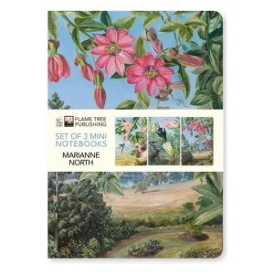 Flame Tree Publishing Kew Gardens' Marianne North Set of 3 Mini Notebooks | Flame Tree Studio