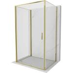 Mexen Exo-B 3S душ кабина 3-стенна отваряема 75 x 85 см, прозрачна, златна (817-075-085-50-00-3S)