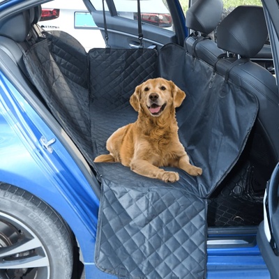 vidaXL Покривало за седалка за кола за кучета черно 137x46x50 см (4005650)