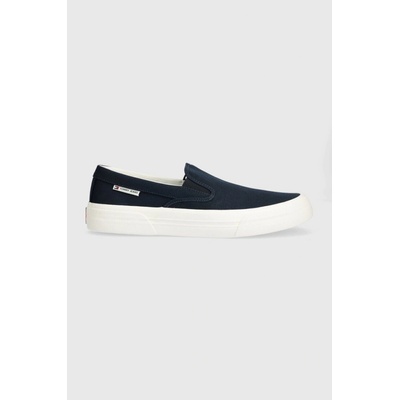 Tommy Jeans tenisky TJM slip on CANVAS COLOR pánske tmavomodré