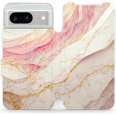 Mobiwear Google Pixel 8 VP32S Růžový a zlatavý mramor