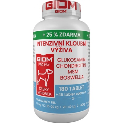Giom pes Intenzívna kĺbová výživa 180 tbl