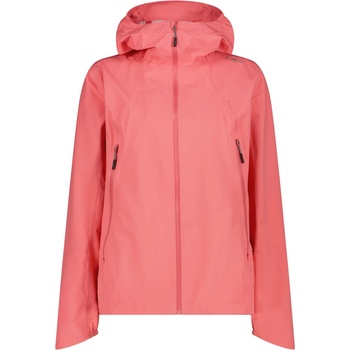 CMP Дамско водоустойчиво яке CMP Women's 2 Layer Jacket Fix Hood Waterproof jacket - Coral - размер 44 (EU) (102-4532-0616)