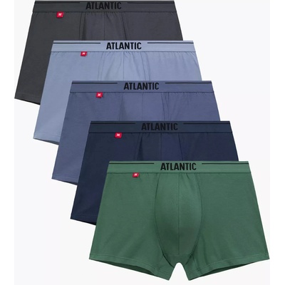 Atlantic 5-PACK Боксерки зелени, сиви и сини Atlantic | Siv | МЪЖЕ | S
