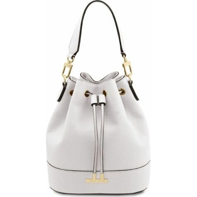 Tuscany Leather Kožená kabelka do ruky s crossbody popruhom TL Bag Čierna