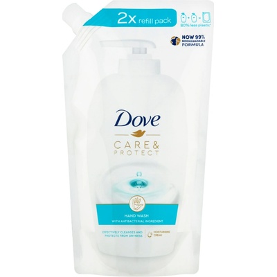 Dove Care & Protect antibakteriálne tekuté mydlo náhradná náplň 500 ml