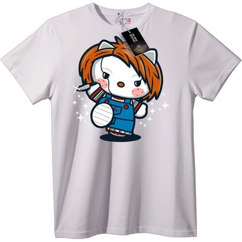 NOONEBRAND Тениска Чъки Котка - 7XL, Black