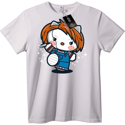 NOONEBRAND Тениска Чъки Котка - 7XL, Black
