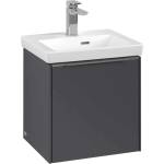Villeroy & Boch Subway 3.0 - Шкафче за умивалник, 42x43x38 см, с 1 вратичка, графитен цвят C58200VR (C58200VR)