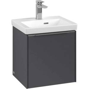 Villeroy & Boch Subway 3.0 - Шкафче за умивалник, 42x43x38 см, с 1 вратичка, графитен цвят C58200VR (C58200VR)