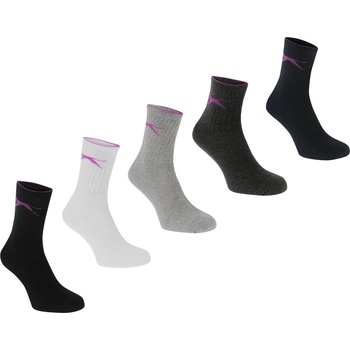 Image 1 of Slazenger Дамски чорапи Slazenger 5 Pack Crew Socks Ladies - Multi