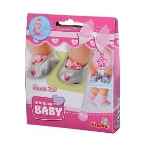 Simba Toys New Born Baby Shoe Set For Doll 3 Pairs