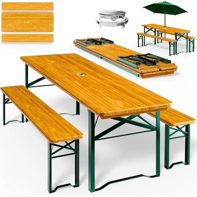 Casaria 100048 Pivný set Klasik 170 cm