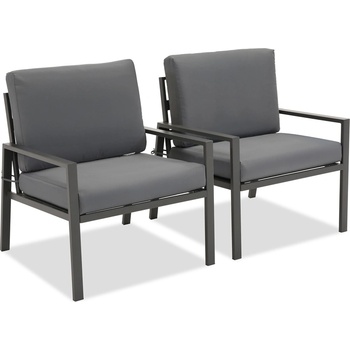 Garden Point Комплект от два фотьойла Vigo Garden Point в цвят антрацит (GAP930)