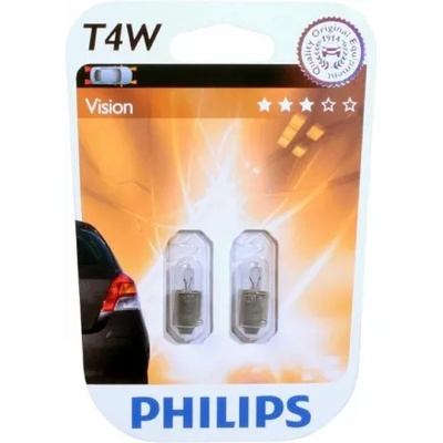 Philips Комплект 2 допълнителни халогенни крушки Philips T4W, 12V, 4W