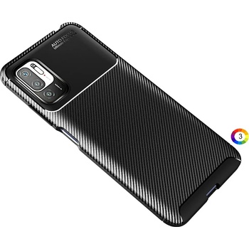 Image 1 of Xiaomi Redmi Note 10 5G Удароустойчив Carbon Fiber Калъф и Протектор