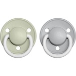 BIBS De Lux Natural Rubber Night Size 2: 6+ months биберон Sage / Cloud 2 бр
