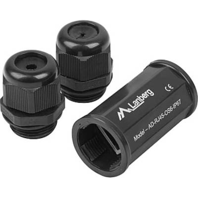 Lanberg RJ-45 inline coupler IP67 CAT. 6 FTP waterproof (AD-RJ45-OS6-IP67)