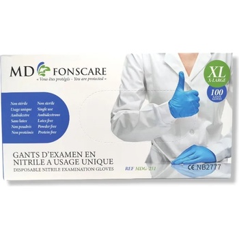 Image 1 of Aldena нитрилни ръкавици, Без пудра, Сини, Рамер xl, 100 броя