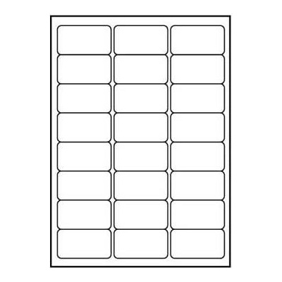Logo 32218 etikety 68mm x 36mm A4 matné bílé 24 etiket 140g/m2 baleno po 25 ks pro inkoustové a laserové tiskárny