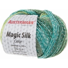 Austermann Příze Magic Silk color barva: 114 Smaragd