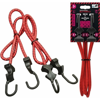 Quickloader Upínací guma Bungee Butterfly 100 cm - sada 2 ks