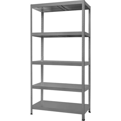 Carmen Стелаж Carmen Hard 3580513, 5 бр. рафтове, 180 cm височина, 100 cm ширина, до 130 kg товаропоносимост, метален, сив (3580513)