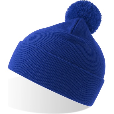 Atlantis Headwear čepice s bambulí Wind-S Pompom COT33029405099-royal Modrá královská