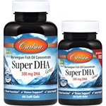 Carlson Labs Super DHA Gems 500 mg [60+20 Гел капсули]