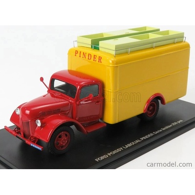Perfex Ford usa Truck Van Poissy Laboual Circus Pinder 1951 Červená Žlutá 1:43
